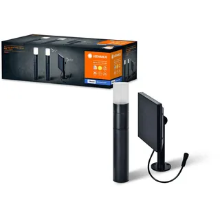 LEDVANCE SMART+ Garten Bluetooth Solar Spot- & Wegeleuchte, warmweißes Licht (3000K), ohne Strom nutzbar, bis zu 6,5 Stunden bei 100% Licht, Schutzklasse IP44, schwarz