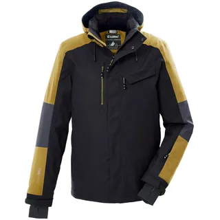 KILLTEC Herren, Skijacke/Funktionsjacke mit abzippbarer Kapuze, Schneefang KSW 257 MN SKI JCKT, schwarz, blau, M, 42639-000