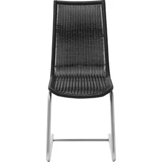 WK Wohnen Freischwinger »WK 7400« Rundrohrgestell in Edelstahloptik, reißfestes Vollgeflecht,