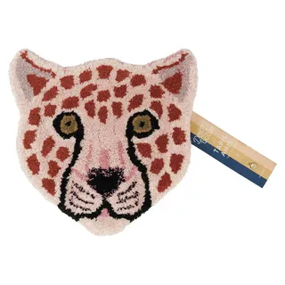 Doing Goods Wandteppich Tierkopf - Tapis Amis - Pinky Leopard