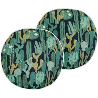 Beliani Gartenkissen Bussana 40 x 40 cm Grün