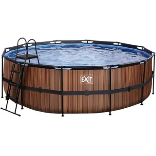 EXIT TOYS Pool-Set 450 x 122 cm inkl. Filterpumpe und Poolleiter