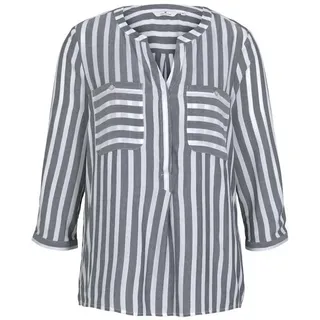 Tom Tailor Hemdbluse Offwhite Navy Vertical Stripe 36