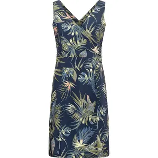 Jack Wolfskin Damen WAHIA Tropical Dress Schnelltrocknendes Kleid, Midnight Blue All Over, S