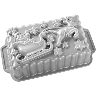 Nordic Ware Santa’s Sleigh Loaf Pan Backform Grau,