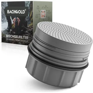 bachgold Bachgold® Wasserfilter Outdoor Wechselfilter mit 1500L Filterkapazität I entfernt 99,99% aller Bakterien und filtert Viren, Partikel und Schwermetalle I Blackout- & Krisensicher