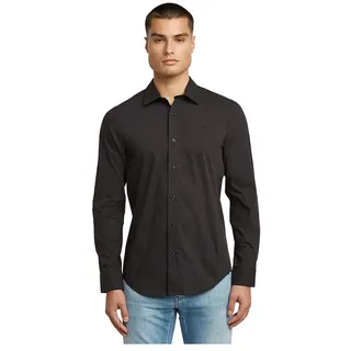 G-star Uniform Slim Langarmhemd - Dark Black - XS