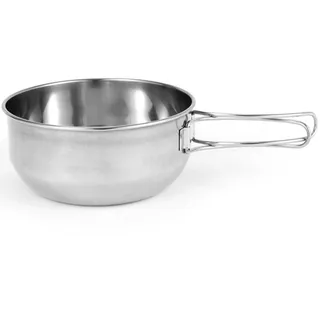 Faltbare Suppenschale Schüssel Edelstahl Wandertopf Picknickutensilien für Outdoor Camping Groß 700 ml