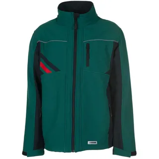 Planam Highline Softshelljacke Herren Grün/Schwarz/Rot S