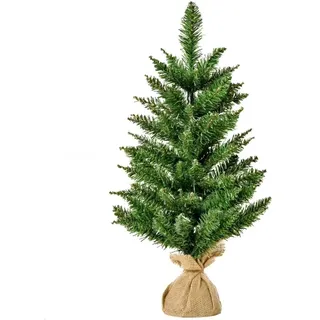 HOMCOM Weihnachtsbaum für Tisch 0,6 m 70 Zweige