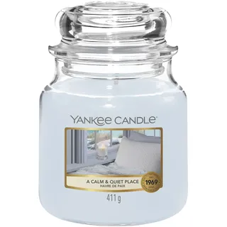 Yankee Candle A Calm & Quiet Place Duftkerze 411 g blau