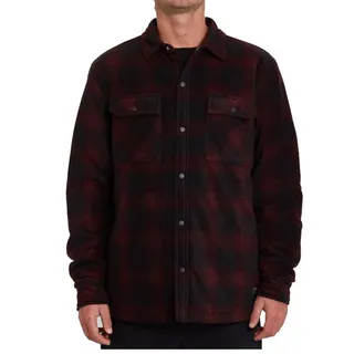 Volcom Herren Fleece Jacke Bowered rot - L