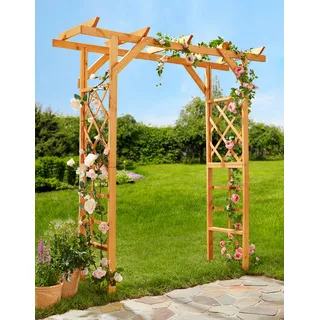 Promadino Pergola Ben, BxTxH: 200x65x208 cm braun