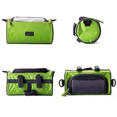 System-S 2in1 Fahrrad Tasche für 4,8 Zoll Smartphones in Grün