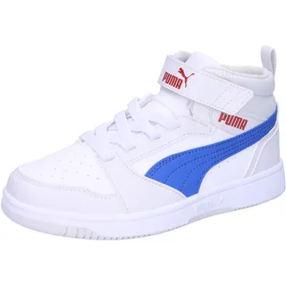 Puma Kinder Sneaker Rebound V6 Mid AC+ PS 393832-24 29 - PUMA White-Vivid Blue-Feather Gray - 29