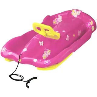 AlpenGaudi Ski-Bob Rodel Pink One Size