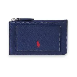 Polo Ralph Lauren für Damen. 427949872004 Leder-Kartenetui Polo Play marineblau (OSFA), Schwarz, Lässig