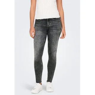 Only Skinny-fit-Jeans »ONLBLUSH MID SK ANKLE RW DNM DOT227 NOOS« ONLY Dark Grey Denim