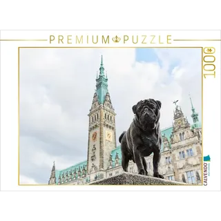 Calvendo Puzzle Ein Motiv aus dem Kalender Hamburg - Stadt der Möpse 1000 Teile Lege-Größe 64x48cm Foto-Puzzle für glückliche Stunden