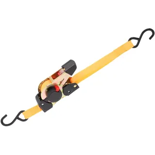 Unitec Spanngurt mit Selbstaufwicklung 350 m 320 kg Zurrkraft schwarz