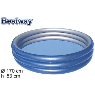Aufblasbarer Pool 3 Ringe Blech Kinder Garten Sommer 170x53cm Val