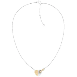Tommy Hilfiger Jewelry Halskette für Damen aus Bicolor-Edelstahl mit einem Herzanhänger - 2780878