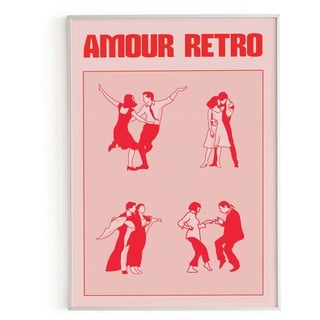 Piplet Paper Poster Amour Retro A3