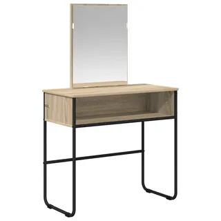 vidaXL Schminktisch Sonoma-Eiche 81 x 40 x 131 cm Holzwerkstoff - Braun