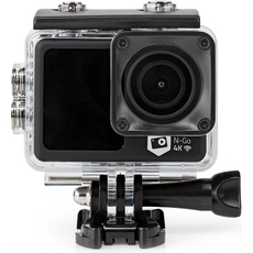 Nedis Action Cam 4K@30fps 16 MPixel Wasserdicht bis: 30.0 m 90 min Wi-Fi App erhältlich, Action Cam, Schwarz