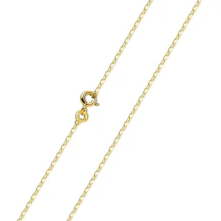 Feine Goldkette 333 Gold Damen - Ankerkette 1mm für Anhänger K85 | Zarte Halskette aus 8 Karat Gelbgold in 45-50cm für Frauen und Mädchen von MATERIA by Matthias Wagner