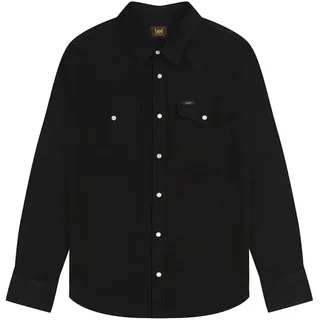 LEE Jeanshemd im Western Style in Schwarz-4XL