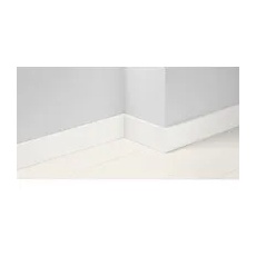PARADOR Sockelleiste, weiß,  MDF, LxHxT: 220 x 10 x 2,5 cm - weiss