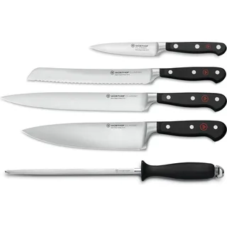 Wüsthof Classic Messersatz 5-tlg. Schwarz/silber