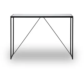 Jahnke GLAM CONSOLE Konsolentisch 111x30x76 cm schwarz-weiß