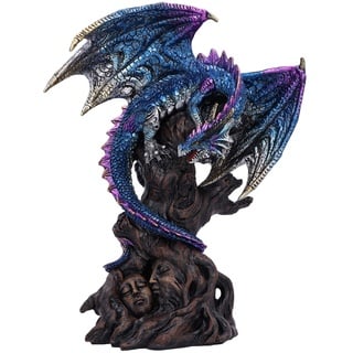 Nemesis Now Ealdwoode Figur 27,5 cm, Kunstharz, Drachen-Skulptur, Gothic-Fantasie-Merchandise, aus feinstem Kunstharz, handbemalt