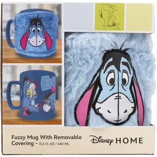 Winnie Pooh - Fuzzy Mug I-Aah - Keramiktasse mit abnehmbarem Fell - 440ml - Heiß oder Kalt