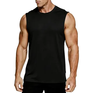 MeetHoo Herren Tank Top, Muskelshirts Tankshirt Ärmellose Shirt Achselshirt Schnelltrocknendes Unterhemd Gym Running für Männer, XXL