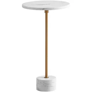 Wohnling WL7.208 Beistelltisch Echter Marmor / Metall 30x30x60 cm