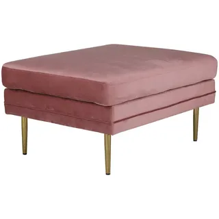 Livetastic Hocker , Goldfarben, Pink , Metall, Textil , Füllung: Schaumstoff , rechteckig , 90x49x70 cm , Wohnzimmer, Sessel, Hocker & Hockerbänke, Sitzhocker