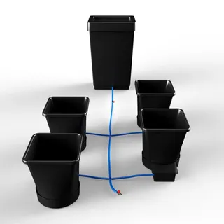 1Pot XL Bewässerungssystem Komplettset mit 4 Töpfen