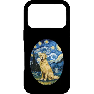 Hülle für iPhone 17 Pro Sternennacht Kleid und Van Gogh Kleid Labrador Yellow Lab