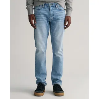 GANT Regular-fit-Jeans Regular Fit blau (30/32), Lässig, Baumwolle, Denim