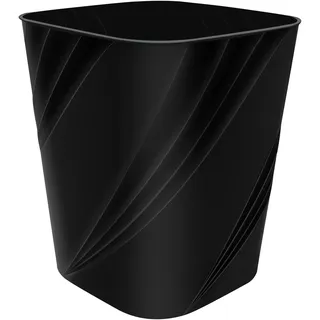 DAJITRE Kleiner Kunststoff-Mülleimer für Badezimmer, Schlafsaal, Schlafzimmer, Heimbüro, Mülleimer für Schlafzimmer, Kinderzimmer (1, schwarz)