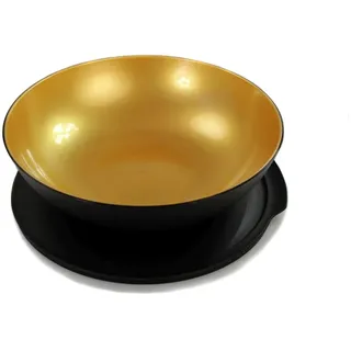Tupperware Allegra 3,5 L schwarz gold servieren Schüssel Schale Servierschale