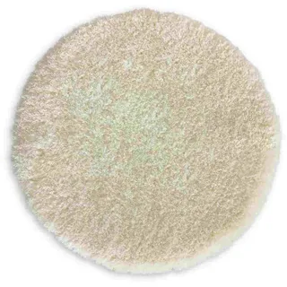 WohnDirect Hochflor Badematten Malmö , Creme , Textil , Rund , 56x56 cm , Oeko-Tex® Standard 100 , Heimtextilien, Badtextilien, Badematten