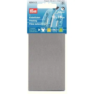 Prym 929512 Klebeflicken reflektierend 10 x 18 cm silberfarbig, Silber