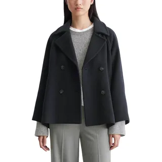 Marc OߴPolo Damen Cabanjacke mit Reverskragen elegant, Blau (Deep Blue Sea), 40