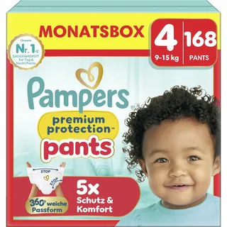 Pampers Premium Protection Gr. 4 (9-15 kg) 168 St.