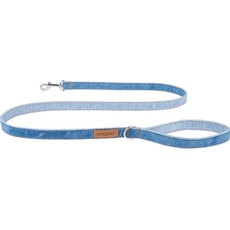 amiplay Hundeleine Denim, 1.4 m, Hellblau (M, Hund, Allgemein), Halsband + Leine