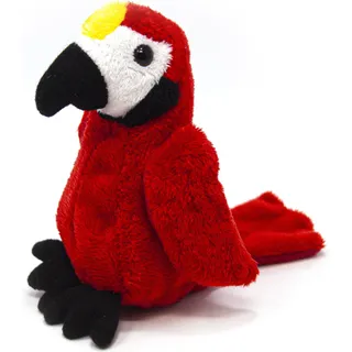 Cornelissen - Kuscheltier - Papagei - 11 cm - Rot - Braun